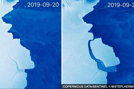 Антарктидала 315 миллиард тонна тартҡан айсберг емерелеп сыҡҡан